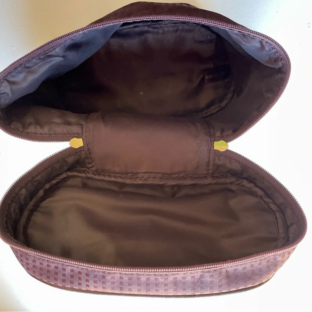 ESTEE LAUDER Burgundy Vinyl Cosmetics Travel TRAIN CASE